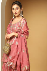 Traditional Sequin Paisley Sharara Suit Online