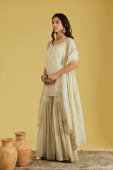 Floral Resham Embellished Garara Set