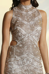 Glam Gown with Cutdana, Dabka & Bead Work | Designer Gown