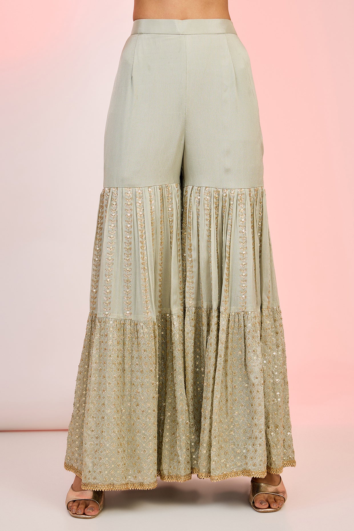 Traditional Sequin Sharara Suit – Ethnic Party Wear